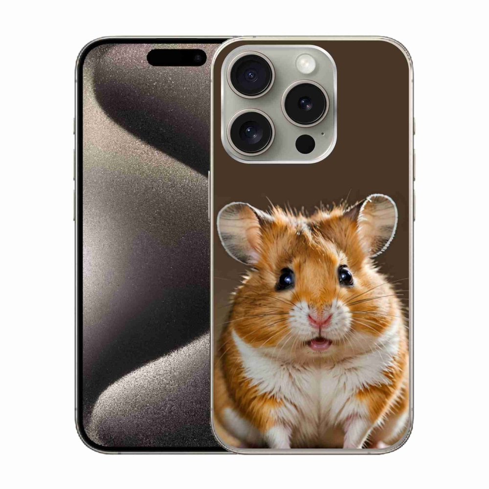 Gélový kryt mmCase na iPhone 15 Pro - škrečok