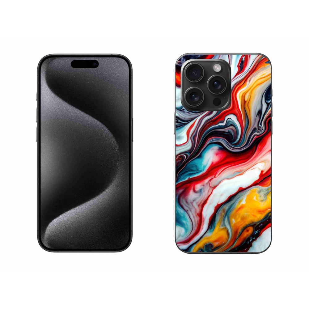 Gélový kryt mmCase na iPhone 15 Pro Max - abstraktný motív 35