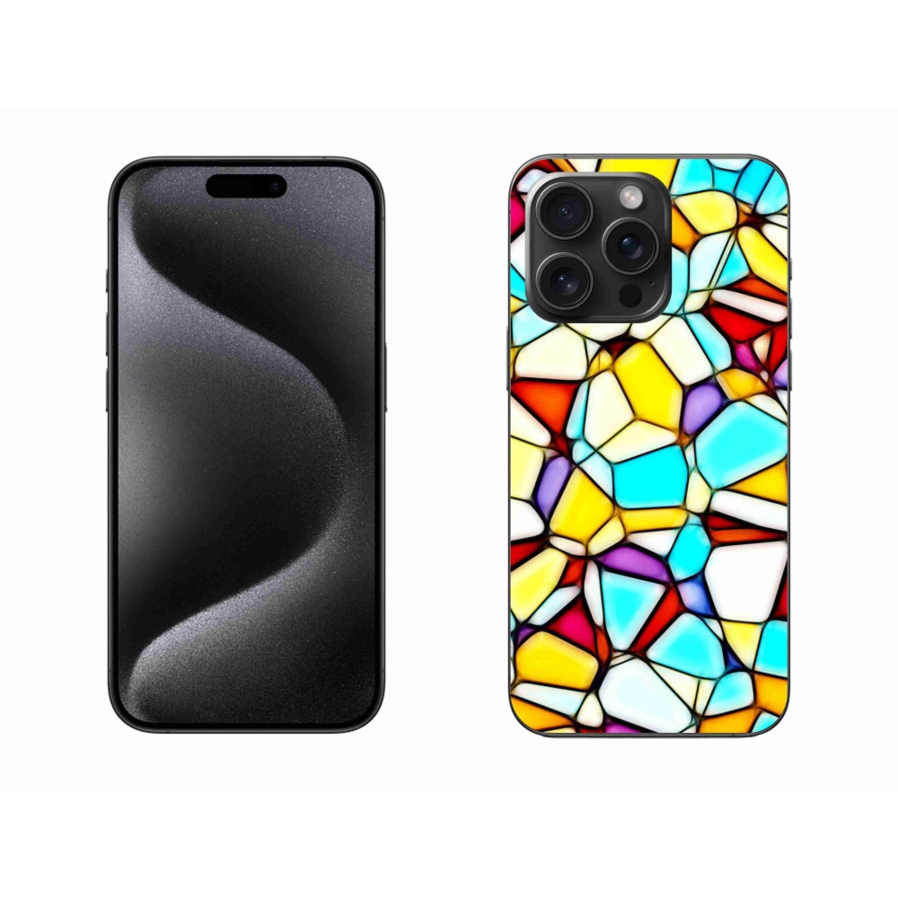 Gélový kryt mmCase na iPhone 15 Pro Max - abstraktný motív 40