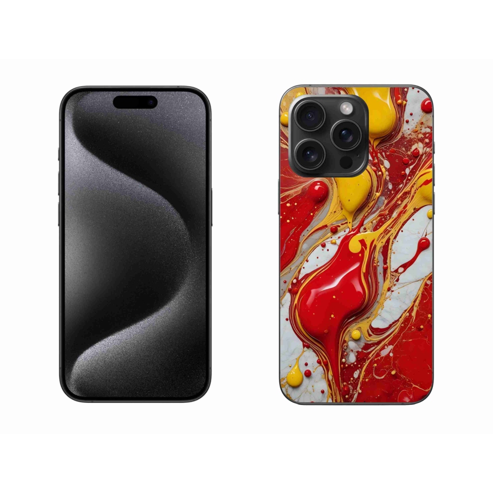 Gélový kryt mmCase na iPhone 15 Pro Max - abstraktný motív 42