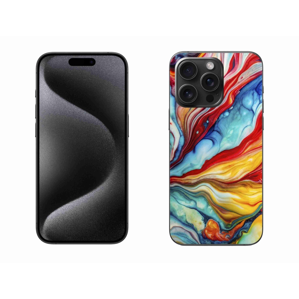 Gélový kryt mmCase na iPhone 15 Pro Max - abstraktný motív 58
