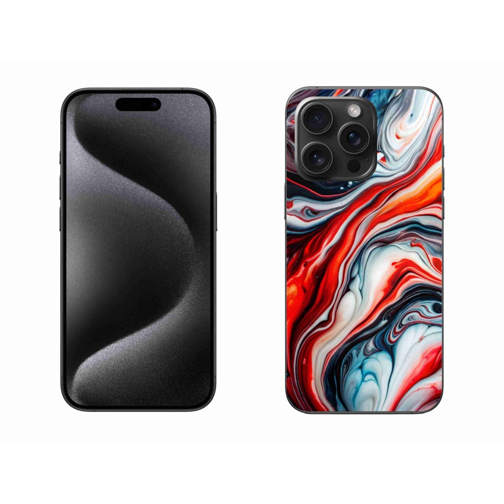 Gélový kryt mmCase na iPhone 15 Pro Max - abstraktný motív 63