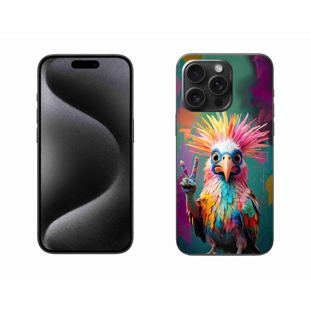 Gélový kryt mmCase na iPhone 15 Pro Max - farebný rebel