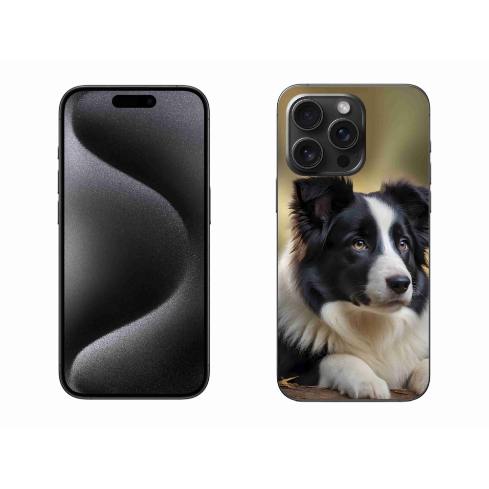 Gélový kryt mmCase na iPhone 15 Pro Max - border kólia 2