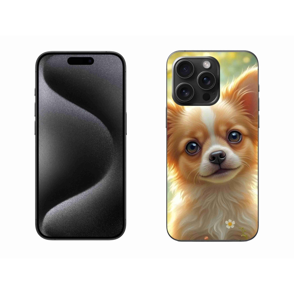 Gélový kryt mmCase na iPhone 15 Pro Max - čivava 5