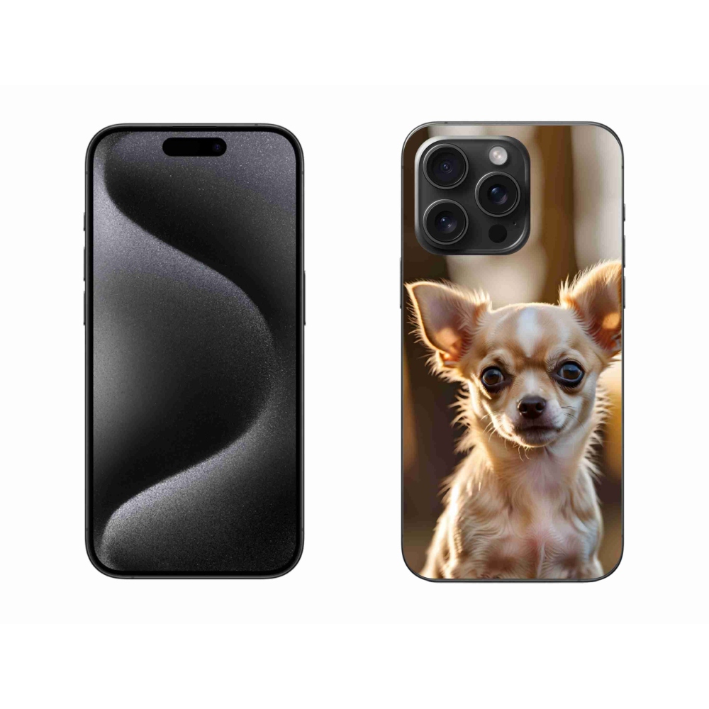 Gélový kryt mmCase na iPhone 15 Pro Max - čivava 6