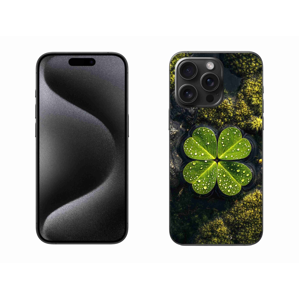 Gélový kryt mmCase na iPhone 15 Pro Max - štvorlístok