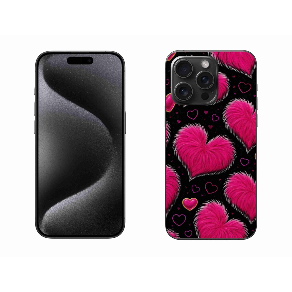 Gélový kryt mmCase na iPhone 15 Pro Max - hebké srdce