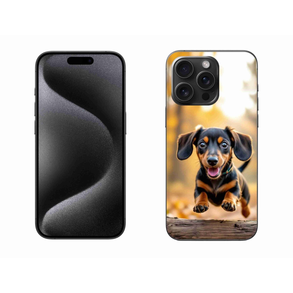 Gélový kryt mmCase na iPhone 15 Pro Max - jazvečík 2