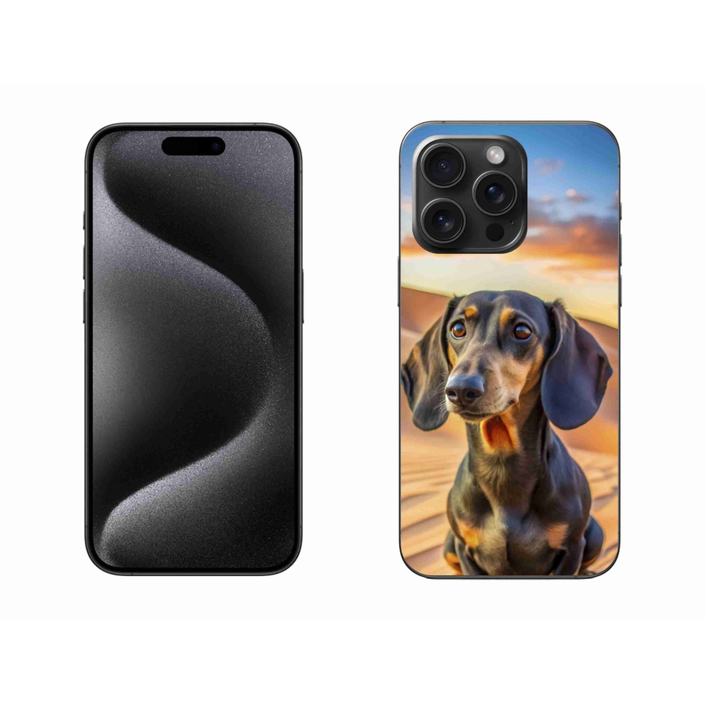 Gélový kryt mmCase na iPhone 15 Pro Max - jazvečík 3