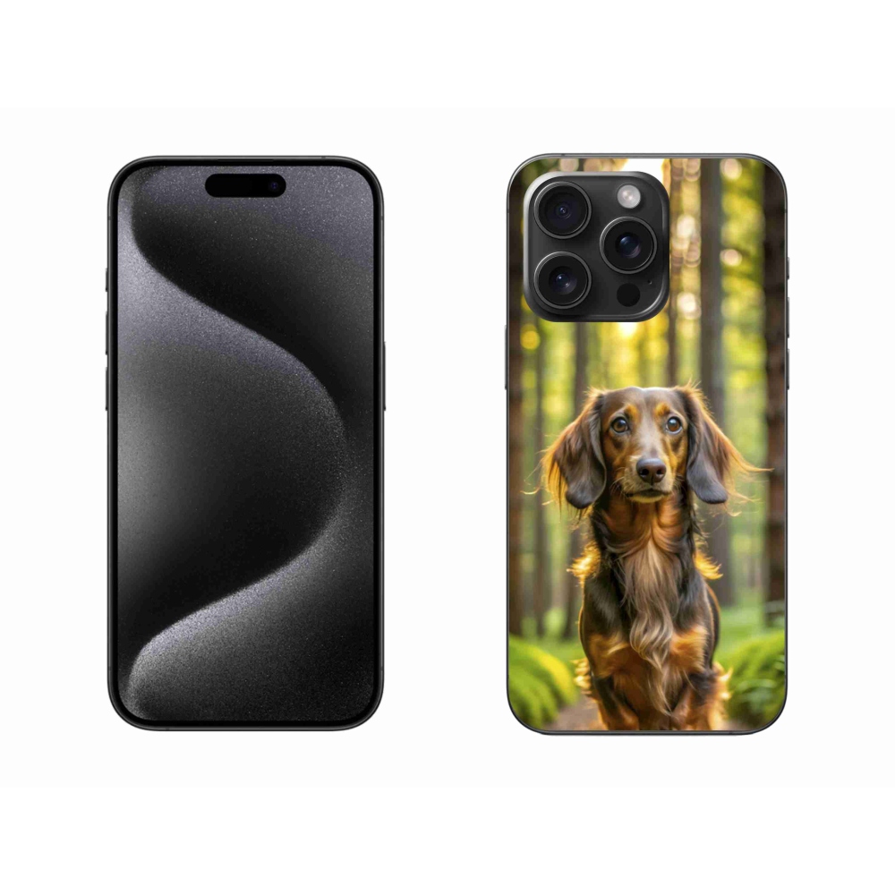 Gélový kryt mmCase na iPhone 15 Pro Max - jazvečík 4