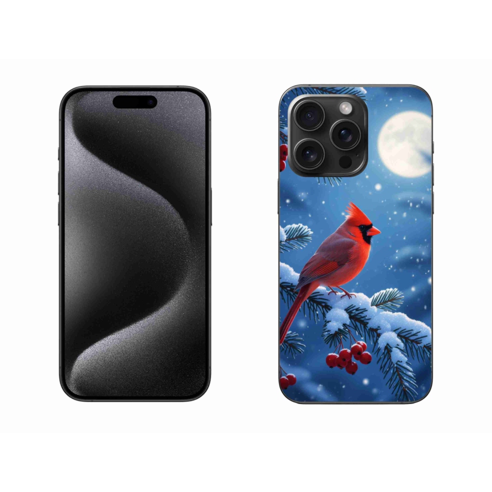 Gélový kryt mmCase na iPhone 15 Pro Max - kardinál červený