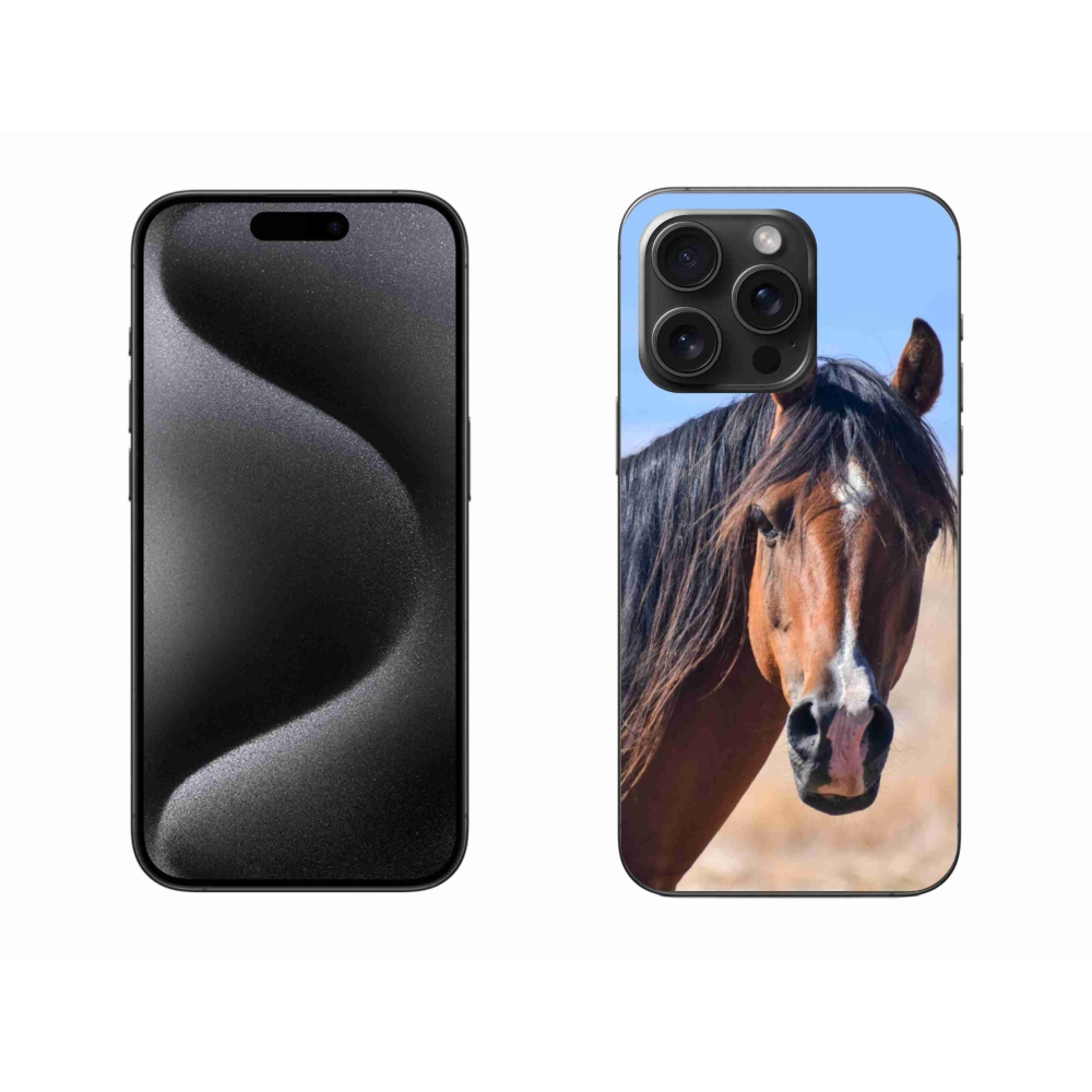 Gélový kryt mmCase na iPhone 15 Pro Max - pokojný kôň