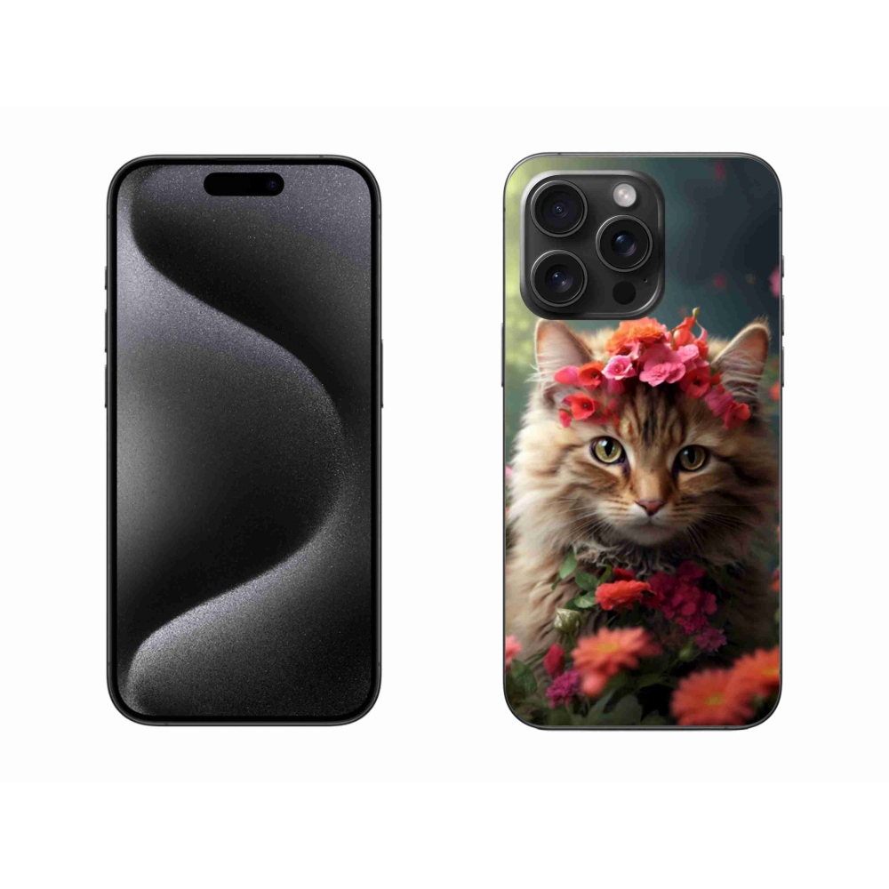 Gélový kryt mmCase na iPhone 15 Pro Max - mačacia princezná