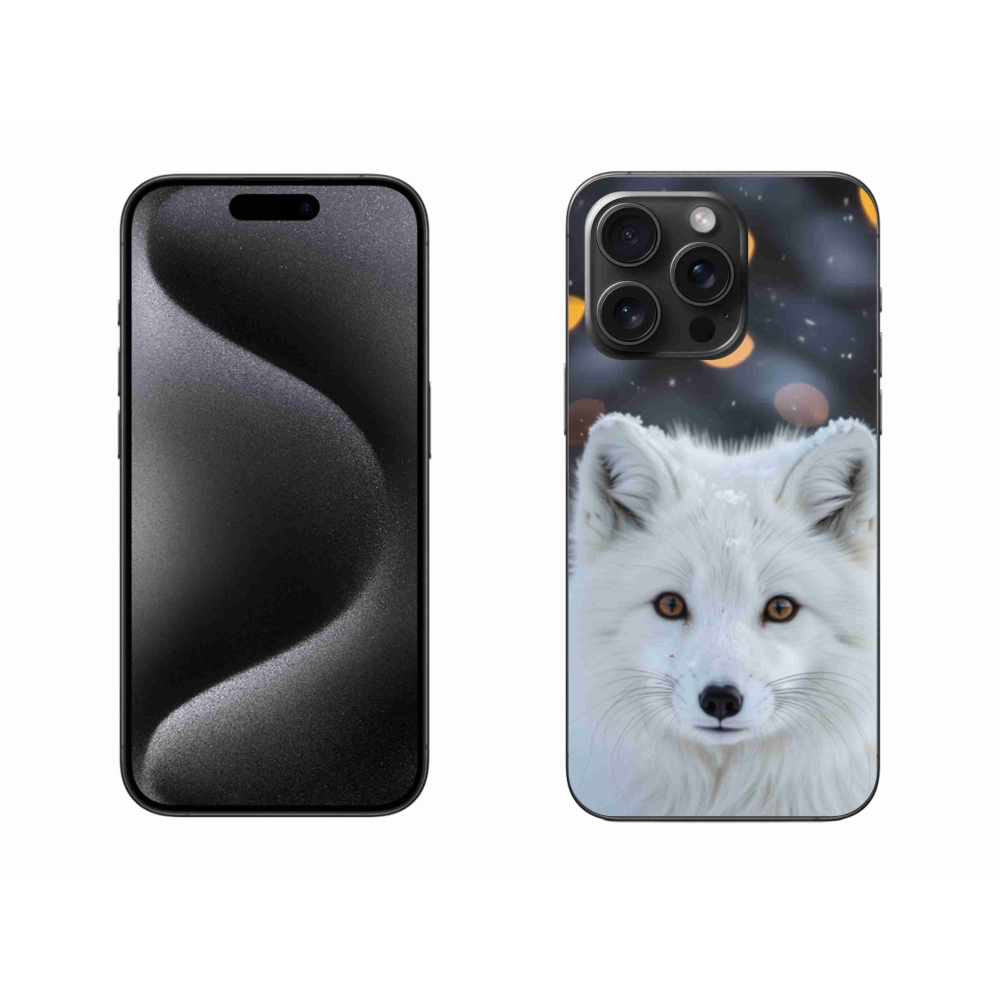 Gélový kryt mmCase na iPhone 15 Pro Max - líška polárna