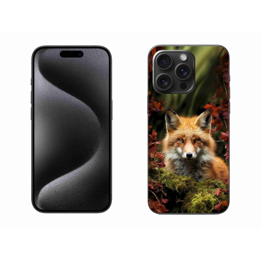 Gélový kryt mmCase na iPhone 15 Pro Max - líška v lese