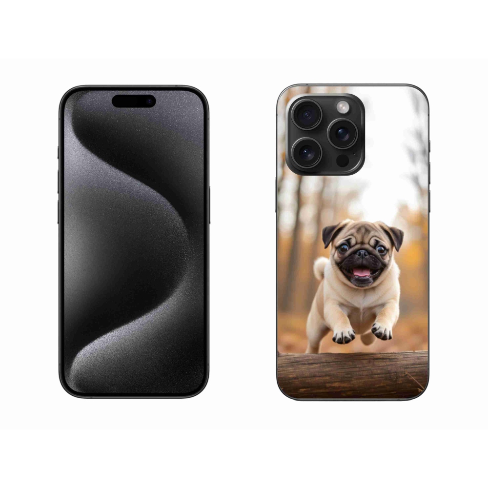 Gélový kryt mmCase na iPhone 15 Pro Max - mops 2