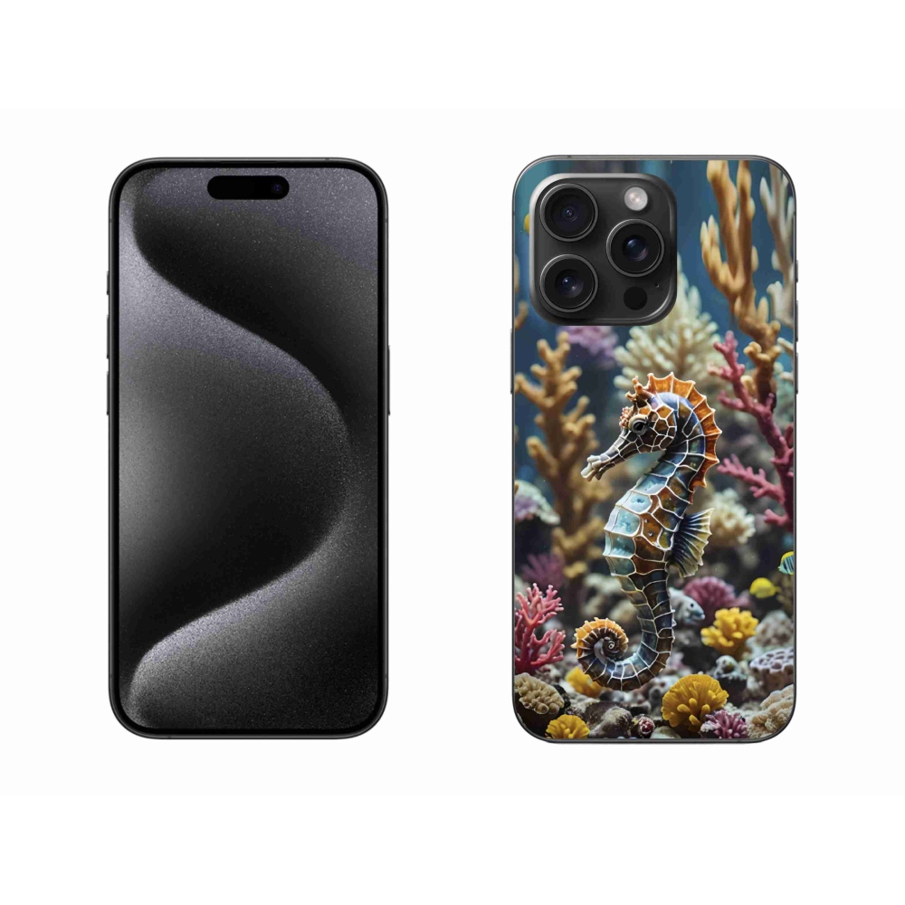 Gélový kryt mmCase na iPhone 15 Pro Max - morský koník 2