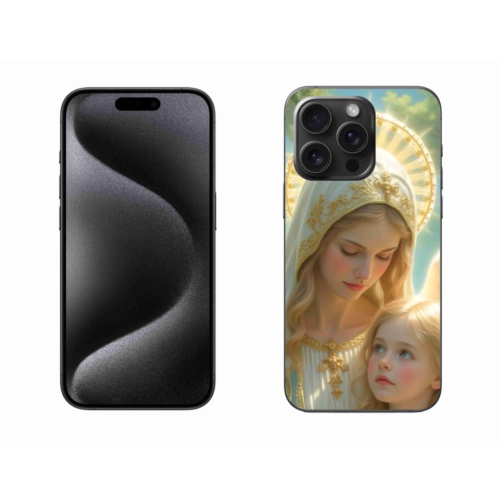 Gélový kryt mmCase na iPhone 15 Pro Max - náboženský motív 2