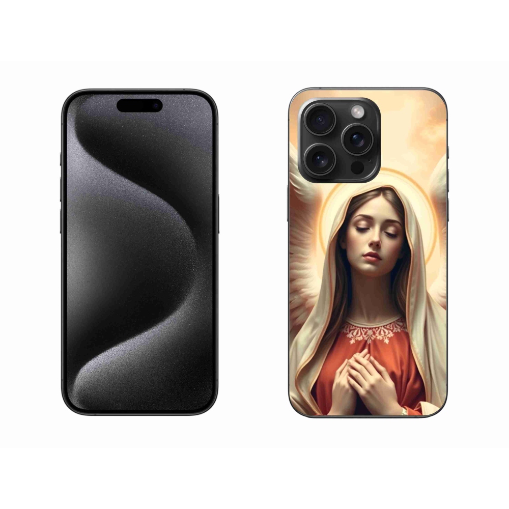 Gélový kryt mmCase na iPhone 15 Pro Max - náboženský motív