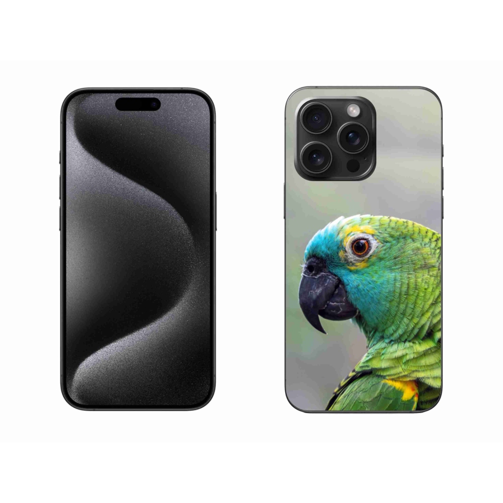 Gélový kryt mmCase na iPhone 15 Pro Max - papagáj amazoňan