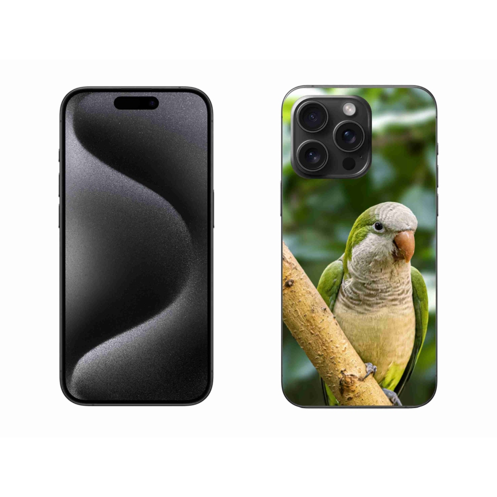 Gélový kryt mmCase na iPhone 15 Pro Max - papagáj mníšok