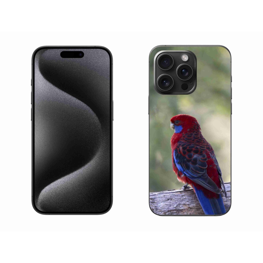 Gélový kryt mmCase na iPhone 15 Pro Max - papagáj rosela