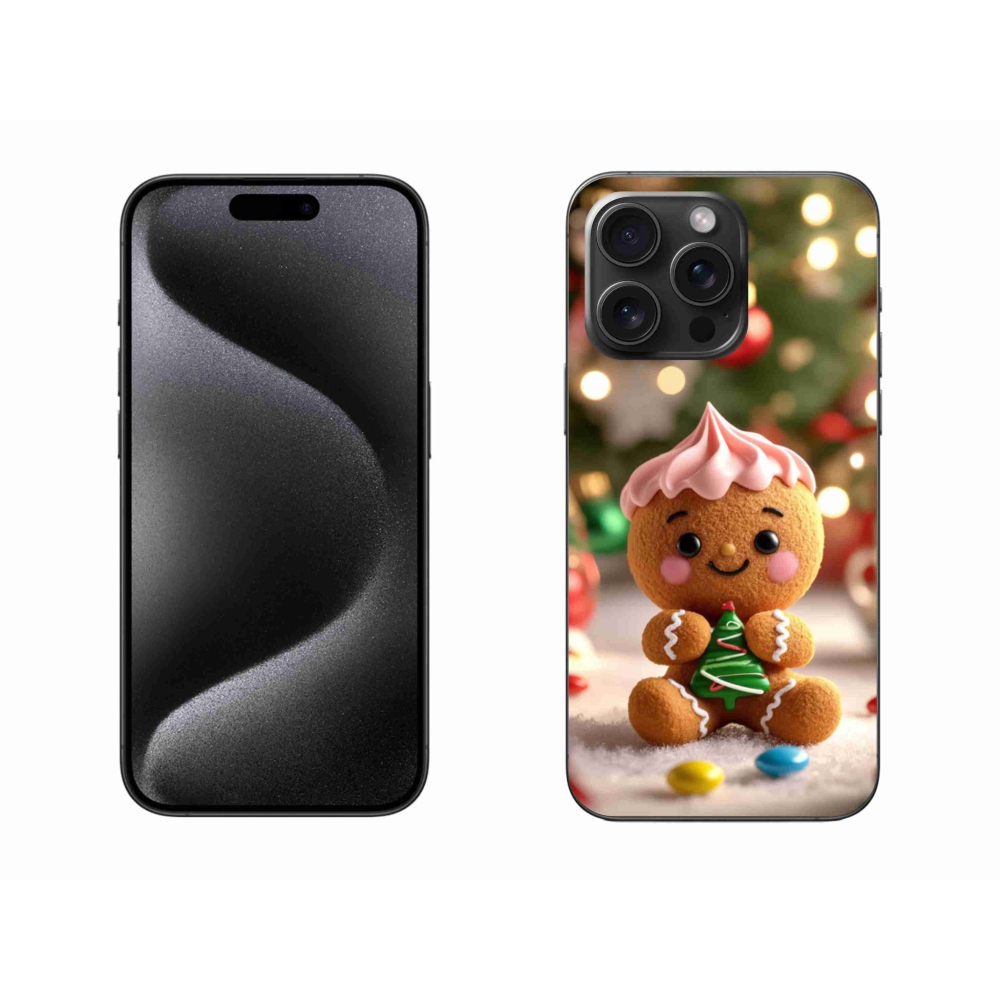 Gélový kryt mmCase na iPhone 15 Pro Max - perníček