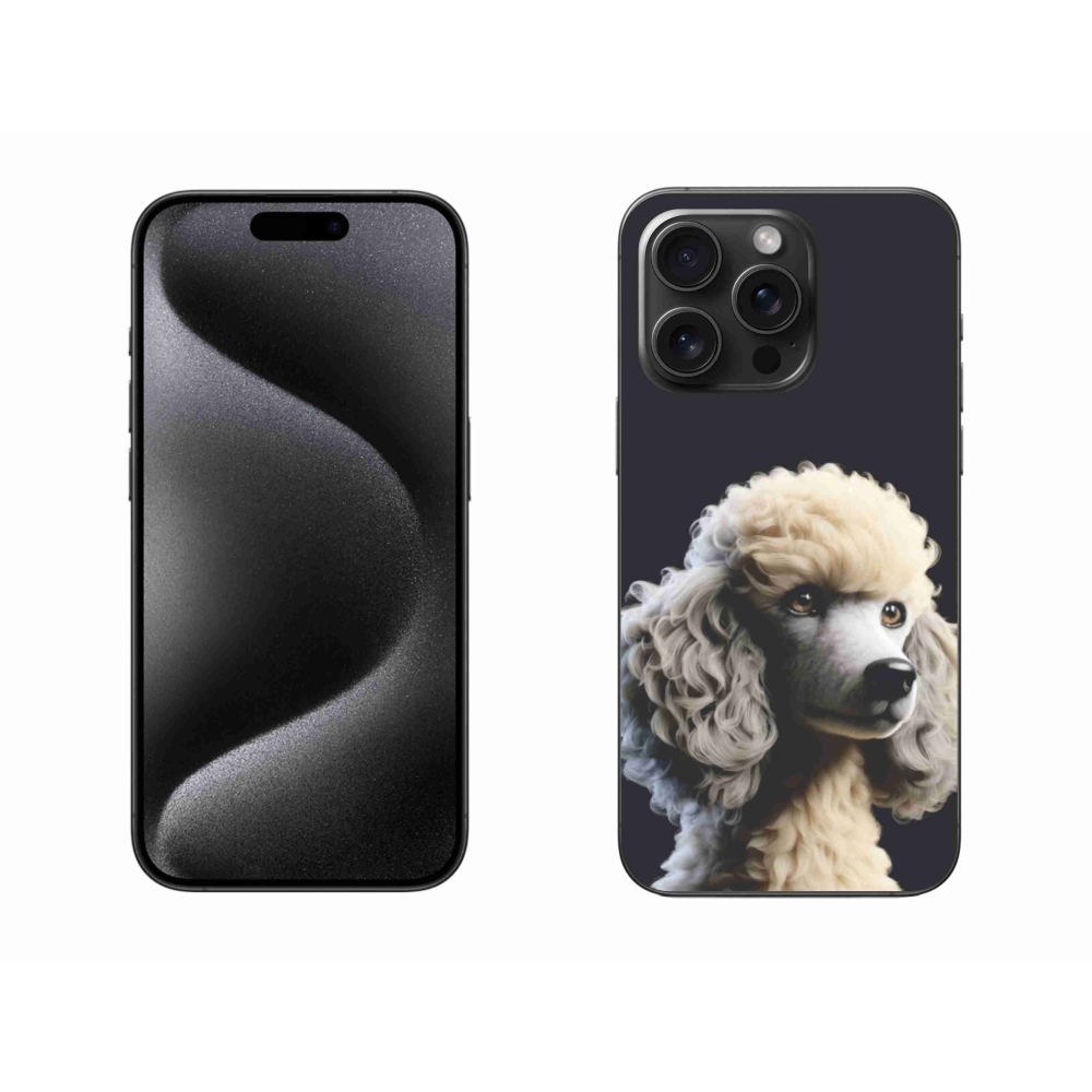 Gélový kryt mmCase na iPhone 15 Pro Max - pudel