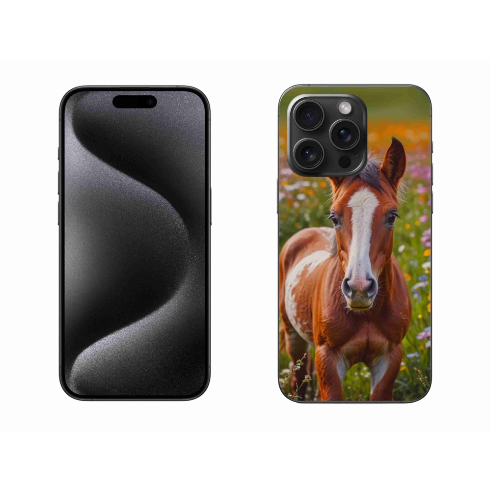 Gélový kryt mmCase na iPhone 15 Pro Max - roztomilé žriebä