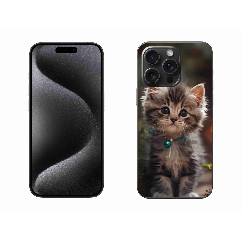 Gélový kryt mmCase na iPhone 15 Pro Max - roztomilé mačiatko 11