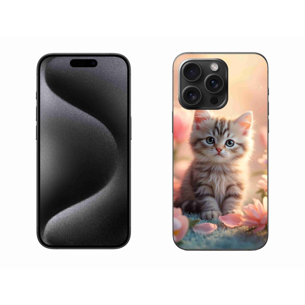 Gélový kryt mmCase na iPhone 15 Pro Max - roztomilé mačiatko 8