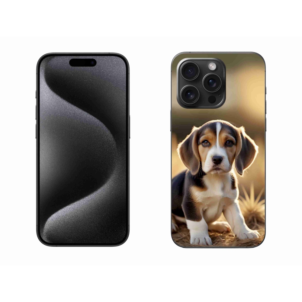 Gélový kryt mmCase na iPhone 15 Pro Max - roztomilý bígl