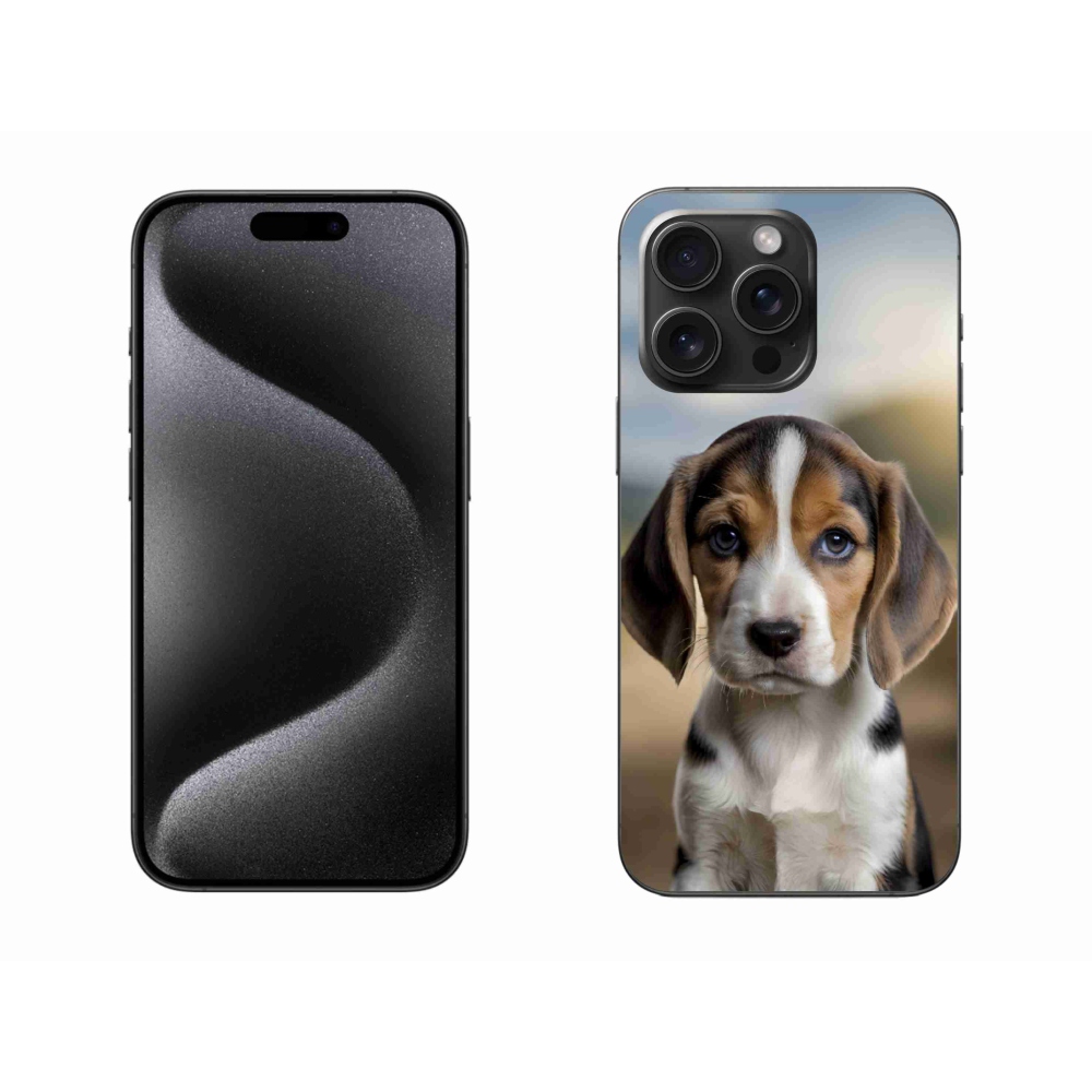 Gélový kryt mmCase na iPhone 15 Pro Max - roztomilý bígl