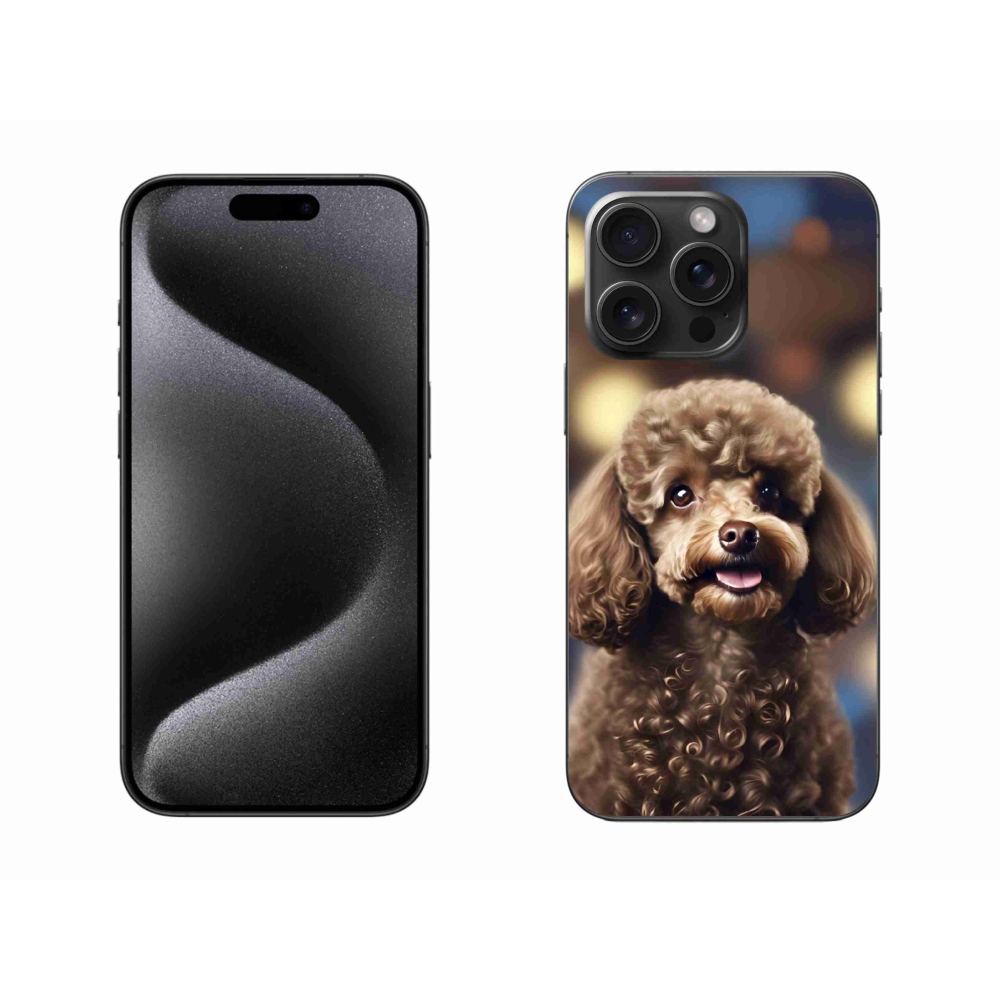 Gélový kryt mmCase na iPhone 15 Pro Max - roztomilý pudel