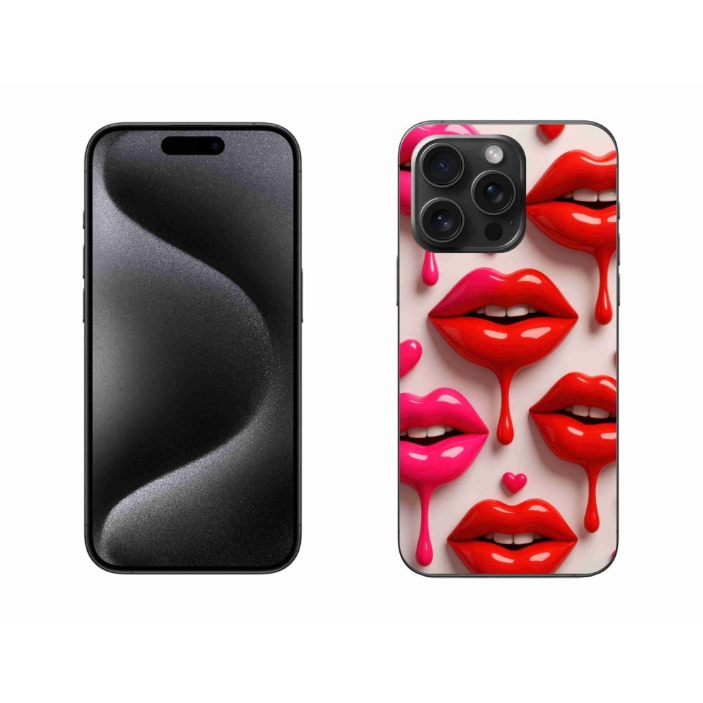 Gélový kryt mmCase na iPhone 15 Pro Max - pery 2