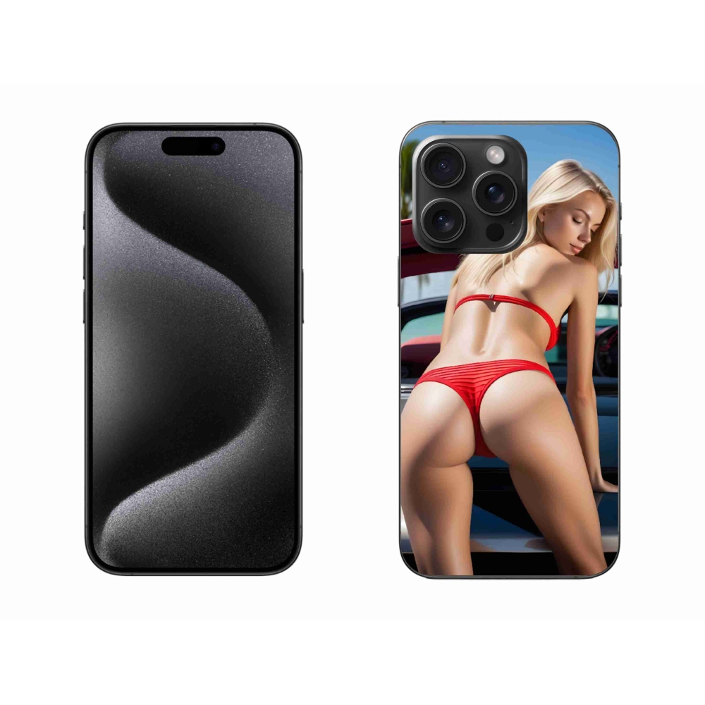 Gélový kryt mmCase na iPhone 15 Pro Max - sexy žena 2