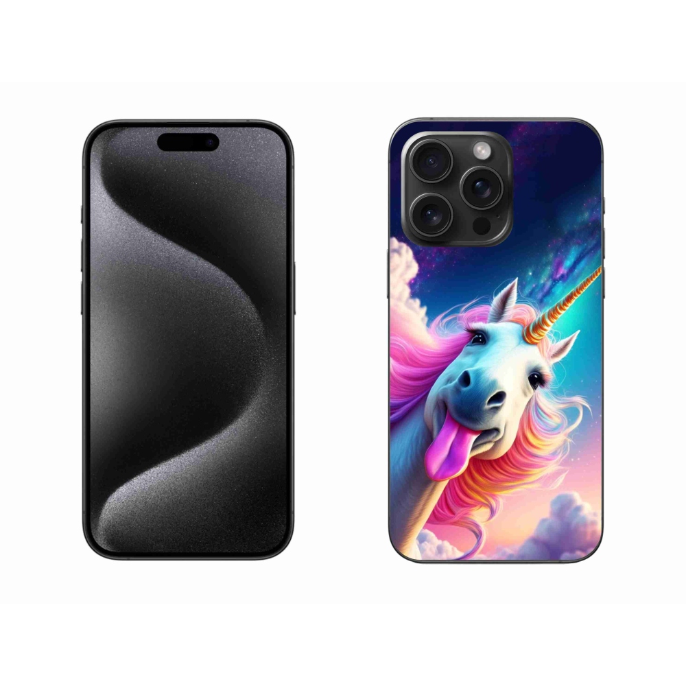 Gélový kryt mmCase na iPhone 15 Pro Max - šialený jednorožec