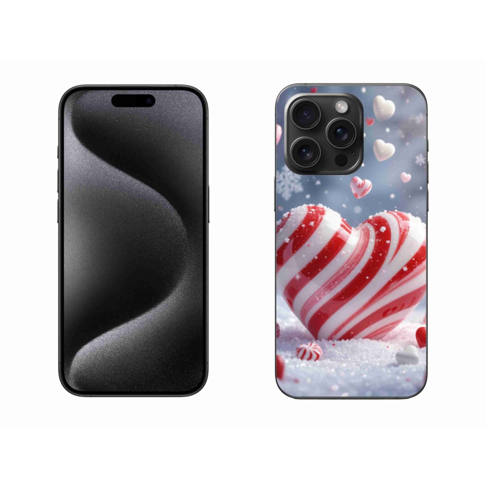 Gélový kryt mmCase na iPhone 15 Pro Max - sladké srdce