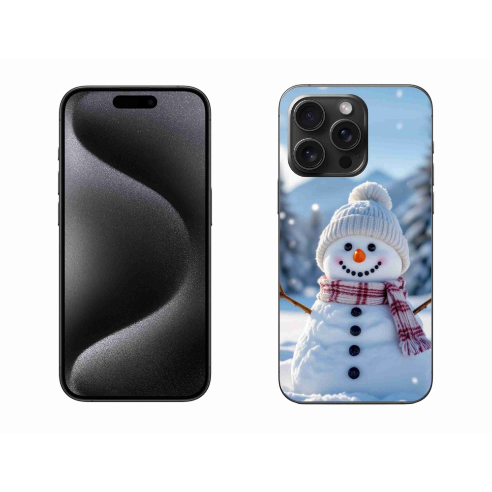 Gélový kryt mmCase na iPhone 15 Pro Max - snehuliak 3