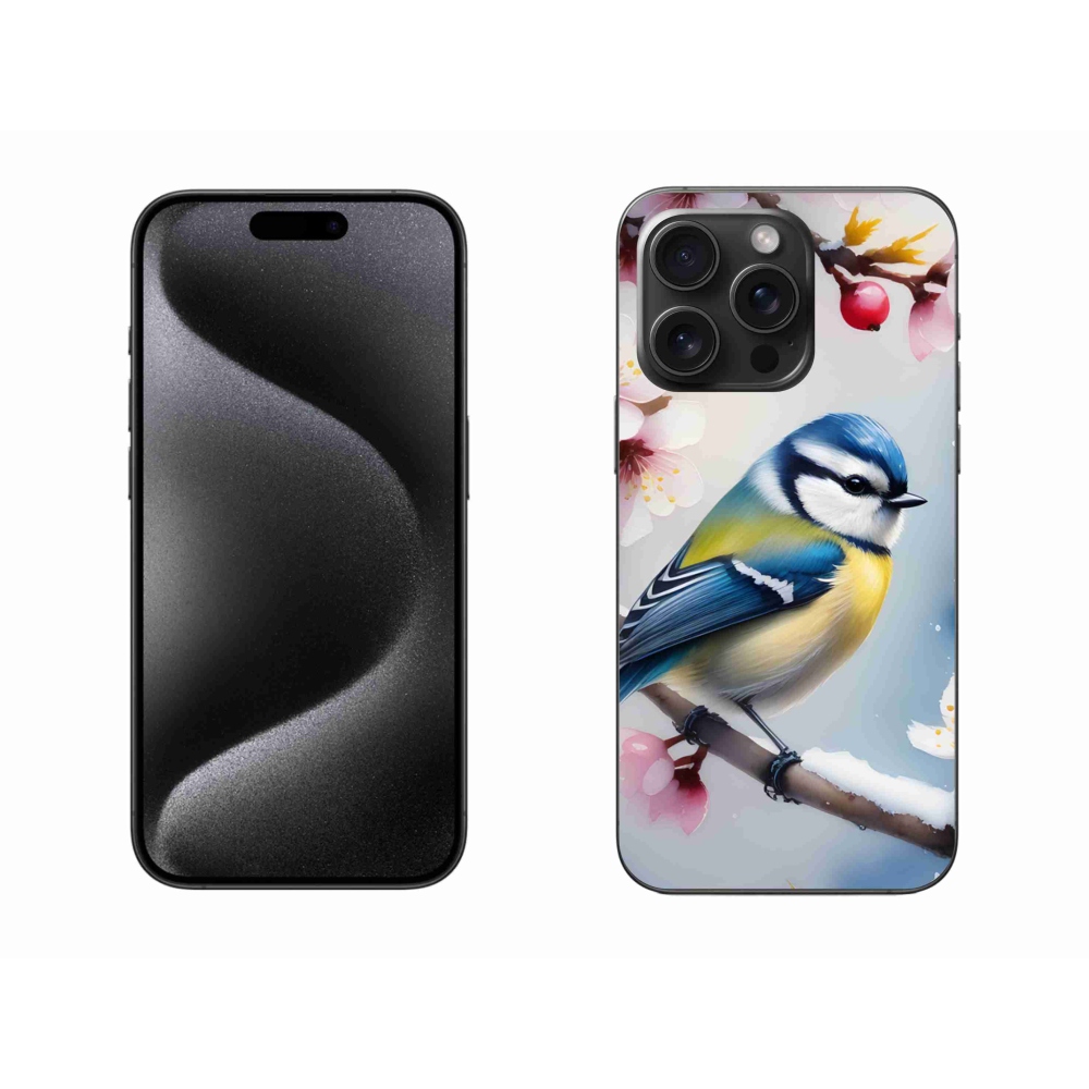 Gélový kryt mmCase na iPhone 15 Pro Max - sýkorka
