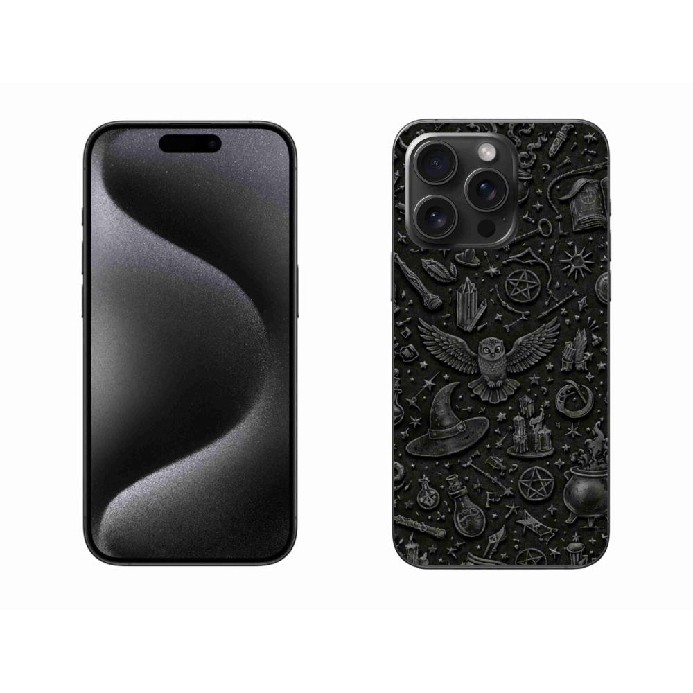 Gélový kryt mmCase na iPhone 15 Pro Max - tmavý magický svet