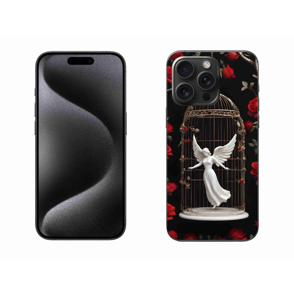 Gélový kryt mmCase na iPhone 15 Pro Max - uväznený anjel