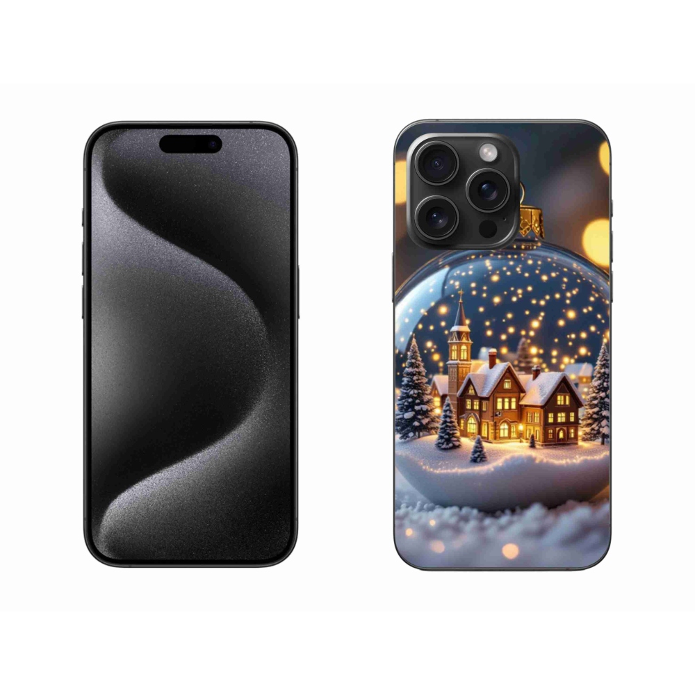 Gélový kryt mmCase na iPhone 15 Pro Max - vianočné gule 4