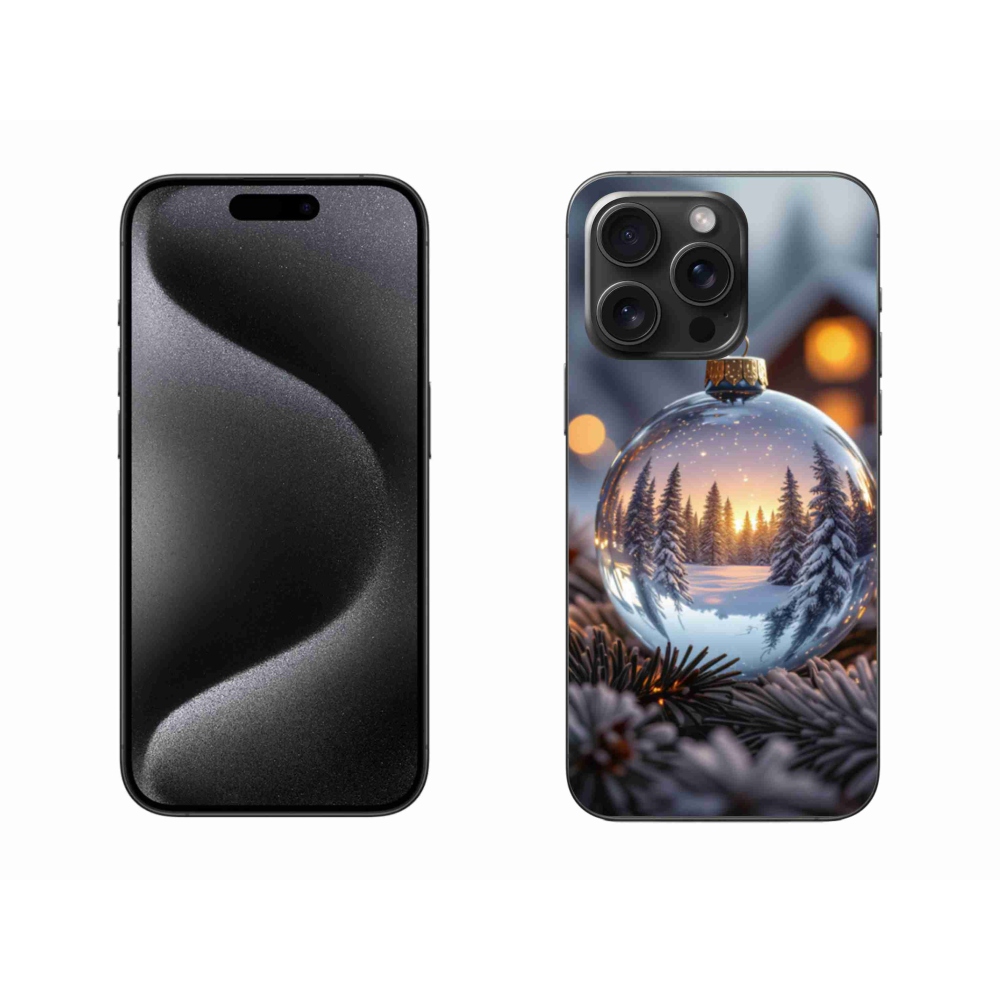 Gélový kryt mmCase na iPhone 15 Pro Max - vianočná ozdoba