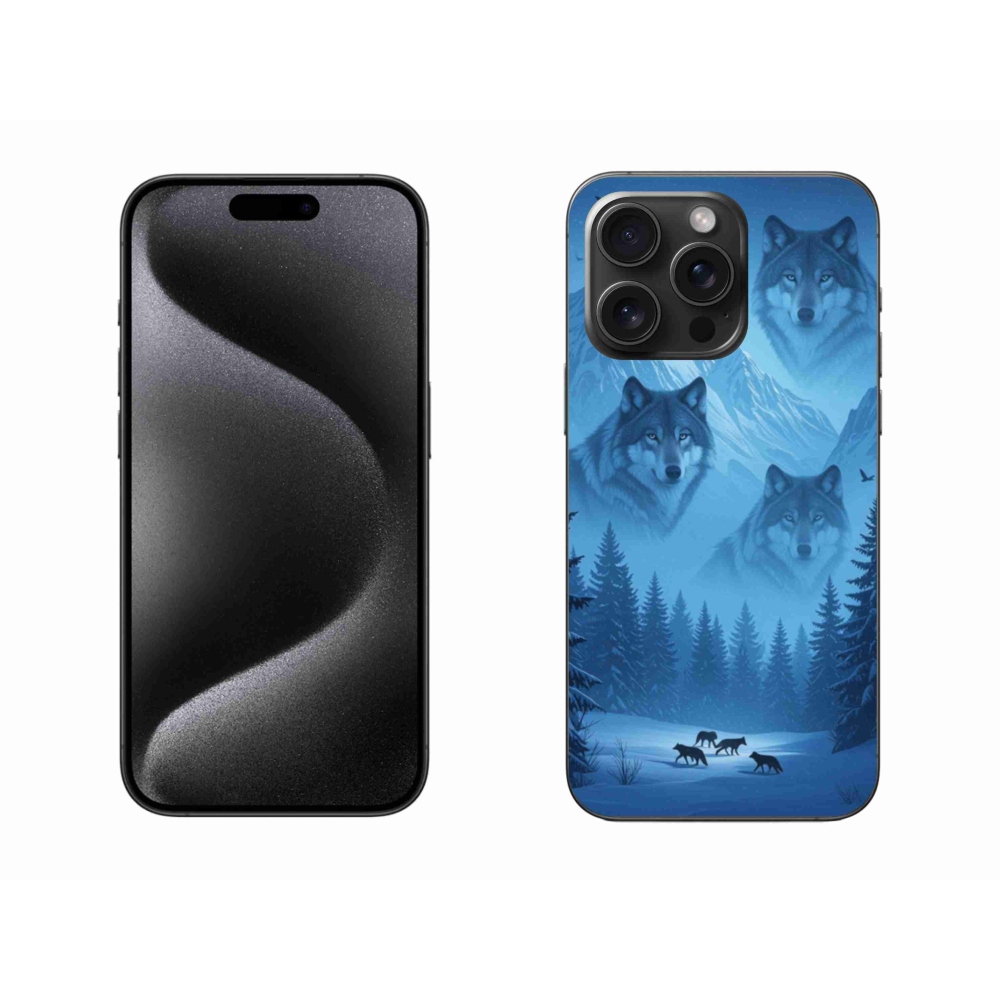 Gélový kryt mmCase na iPhone 15 Pro Max - vlčia svorka