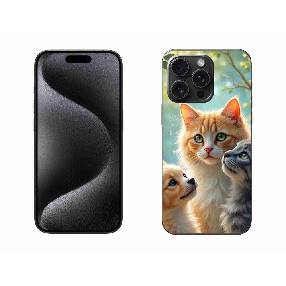 Gélový kryt mmCase na iPhone 15 Pro Max - zvieracie priateľstvo 2