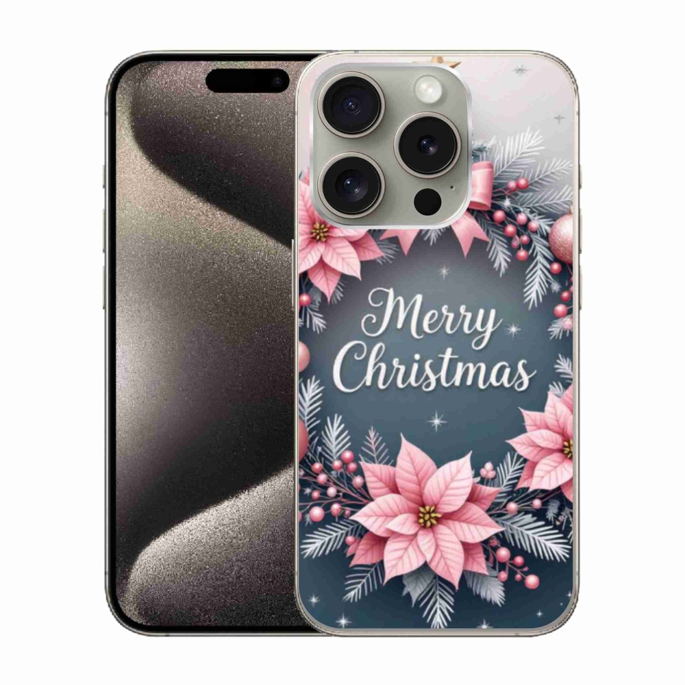 Gélový kryt mmCase na iPhone 15 Pro - merry christmas