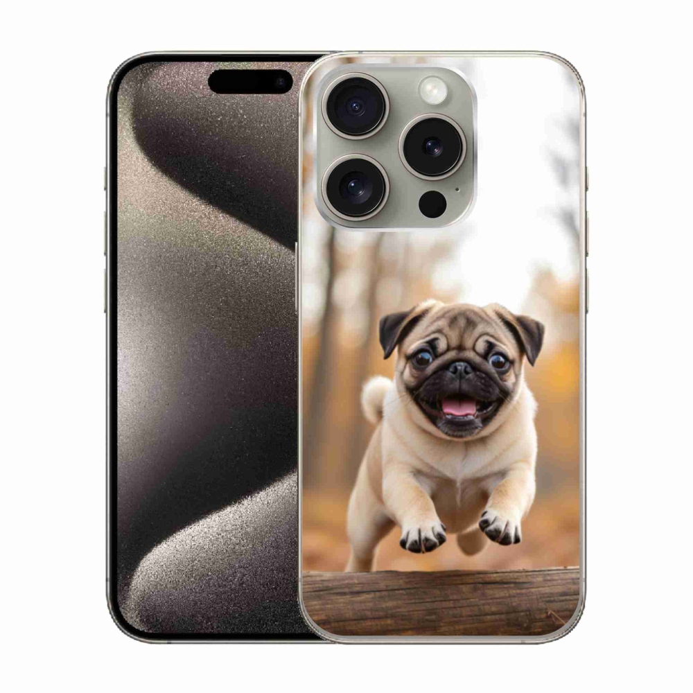 Gélový kryt mmCase na iPhone 15 Pro - mops 2