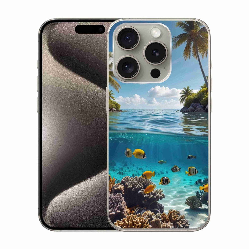 Gélový kryt mmCase na iPhone 15 Pro - morský svet 4